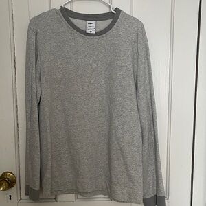 Nike Heather Gray Yoga Long Sleeve Shirt